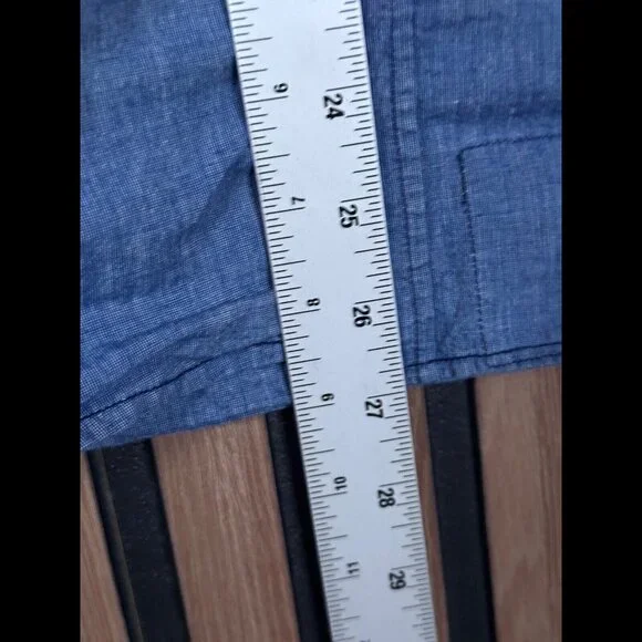 Vintage Mister Freedom Shirt Large Mens 645 Chambray Long Sleeve Button Pocket - Picture 4 of 9